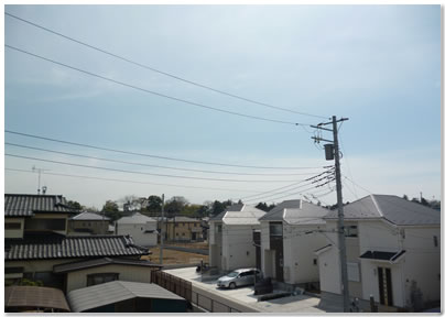 電波塔方向は開けている
