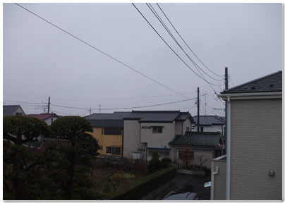 タワー方向、天気雨