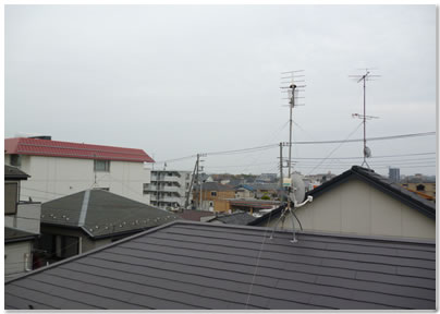 街中のため電波悪く、25素子相当しよう