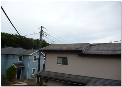 スカイツリー方向に森があるので電波が悪い