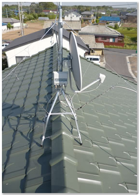 補強をしてアンテナの立て直し