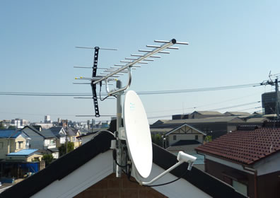 地デジサイドベース取付とbsとブースター込の価格