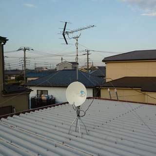 越谷市相模町でUBSアンテナ設置