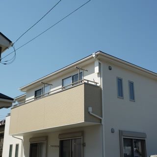 川越市藤間でデザインアンテナとBSを新設