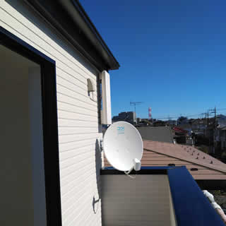 さいたま市中央区でBS4k8kと地デジアンテナ設置